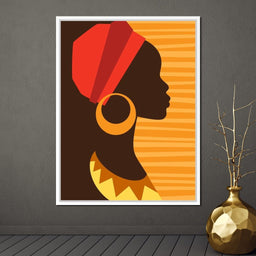 African Woman Profile - NicheCanvas