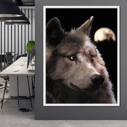Wolf Moon - Zenzdesign - NicheCanvas