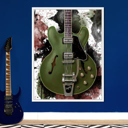 Chris Cornell's Electric Guitar - Abraham Szomor - NicheCanvas