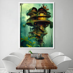 Magical Dr Seuss Tree House - Johanjjf - NicheCanvas