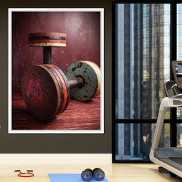 Rusty Dumbbells - NicheCanvas