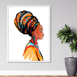 African Woman Turban - NicheCanvas