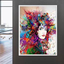 Psychedelic Portrait - NicheCanvas