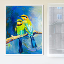 Blue Tailed Bee Eaters  - NicheCanvas