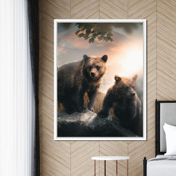 Sunset Bears - Zenzdesign - NicheCanvas