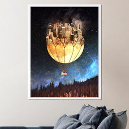 Moon Town - Natacha Einat - NicheCanvas