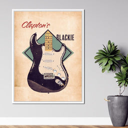 Eric Clapton's Blackie Guitar Retro - Abraham Szomor - NicheCanvas