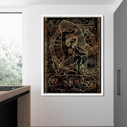 Zodiac sign Aquarius - NicheCanvas