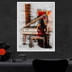 Elegant Sounds Sketch Art - Johanjjf - NicheCanvas