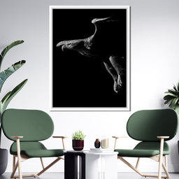 Black and White Eagle - NicheCanvas