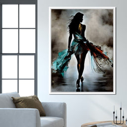 Female Portrait Paint Splash 040 - Johanjjf - NicheCanvas