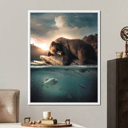 Floating Bear - Zenzdesign - NicheCanvas
