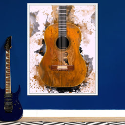 Willie Nelson's Trigger Acoustic Guitar - Abraham Szomor - NicheCanvas