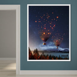 Hot Air Balloon Light - Natacha Einat - NicheCanvas