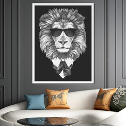 Dressed Up Lion - NicheCanvas