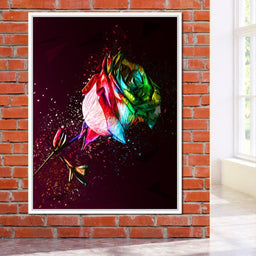 Colored Rose - Milos Karanovic - NicheCanvas