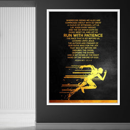 Hebrews 12:1-2 - ABConcepts - NicheCanvas