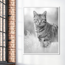 Black & White Kitty Cat - Ben Heine - NicheCanvas