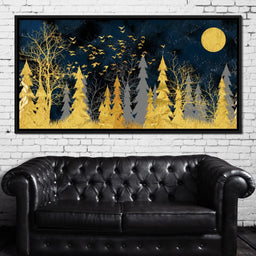 Golden Moonlight - NicheCanvas