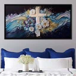 Floral Cross 03 - Neal Hackett  - NicheCanvas