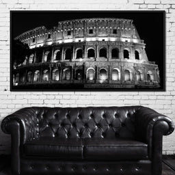 Colosseum at Night Time - NicheCanvas