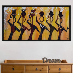 African Women with Jars - NicheCanvas