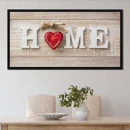 Home Is Where The Heart Is - NicheCanvas