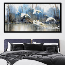 White Swans - NicheCanvas