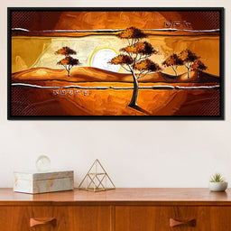 African Savanna Sunset - NicheCanvas