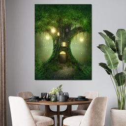 Magical Tree House - NicheCanvas
