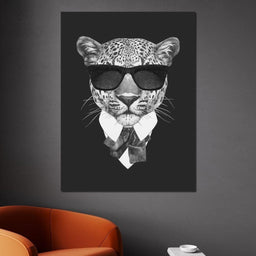 Dressed Up Leopard - NicheCanvas