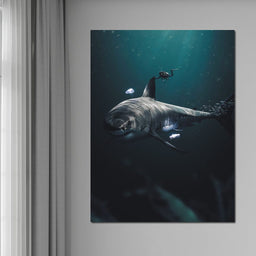 Megalodon - Zenzdesign - NicheCanvas