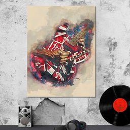 Eddie Van Halen's Electric Guitar - Abraham Szomor - NicheCanvas