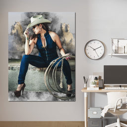 Sexy CowGirl - Johanjjf - NicheCanvas