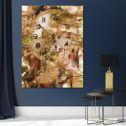 Psychedelic Clock - NicheCanvas