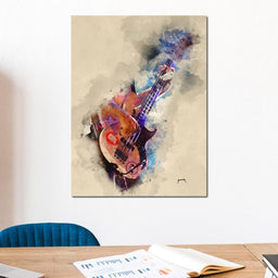 Flea's Bass Guitar - Abraham Szomor - NicheCanvas