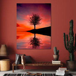 Red Sunset - NicheCanvas