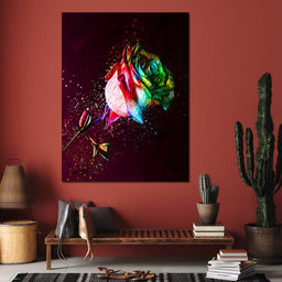 Colored Rose - Milos Karanovic - NicheCanvas