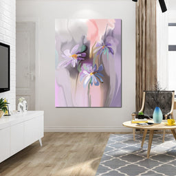 Purple Daisies - NicheCanvas