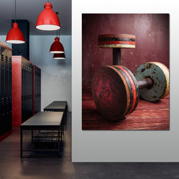 Rusty Dumbbells - NicheCanvas