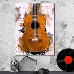 Willie Nelson's Trigger Acoustic Guitar - Abraham Szomor - NicheCanvas