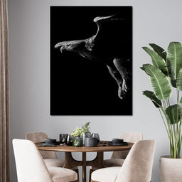 Black and White Eagle - NicheCanvas