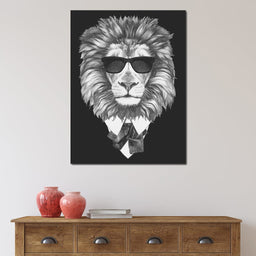 Dressed Up Lion - NicheCanvas