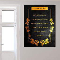 Matthew 6:33 - ABConcepts - NicheCanvas