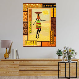 African Art Canvas - NicheCanvas