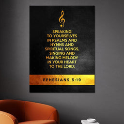 Ephesians 5:19 - ABConcepts - NicheCanvas