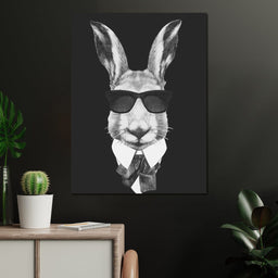 Dressed Up Rabbit - NicheCanvas