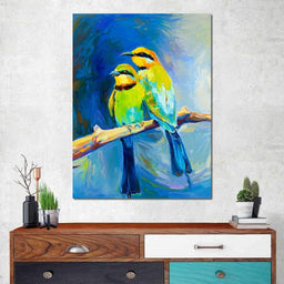 Blue Tailed Bee Eaters  - NicheCanvas