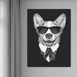 Dressed Up Corgi - NicheCanvas