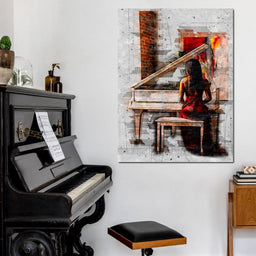 Elegant Sounds Sketch Art - Johanjjf - NicheCanvas